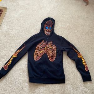 Skeleton Zipper Jacket